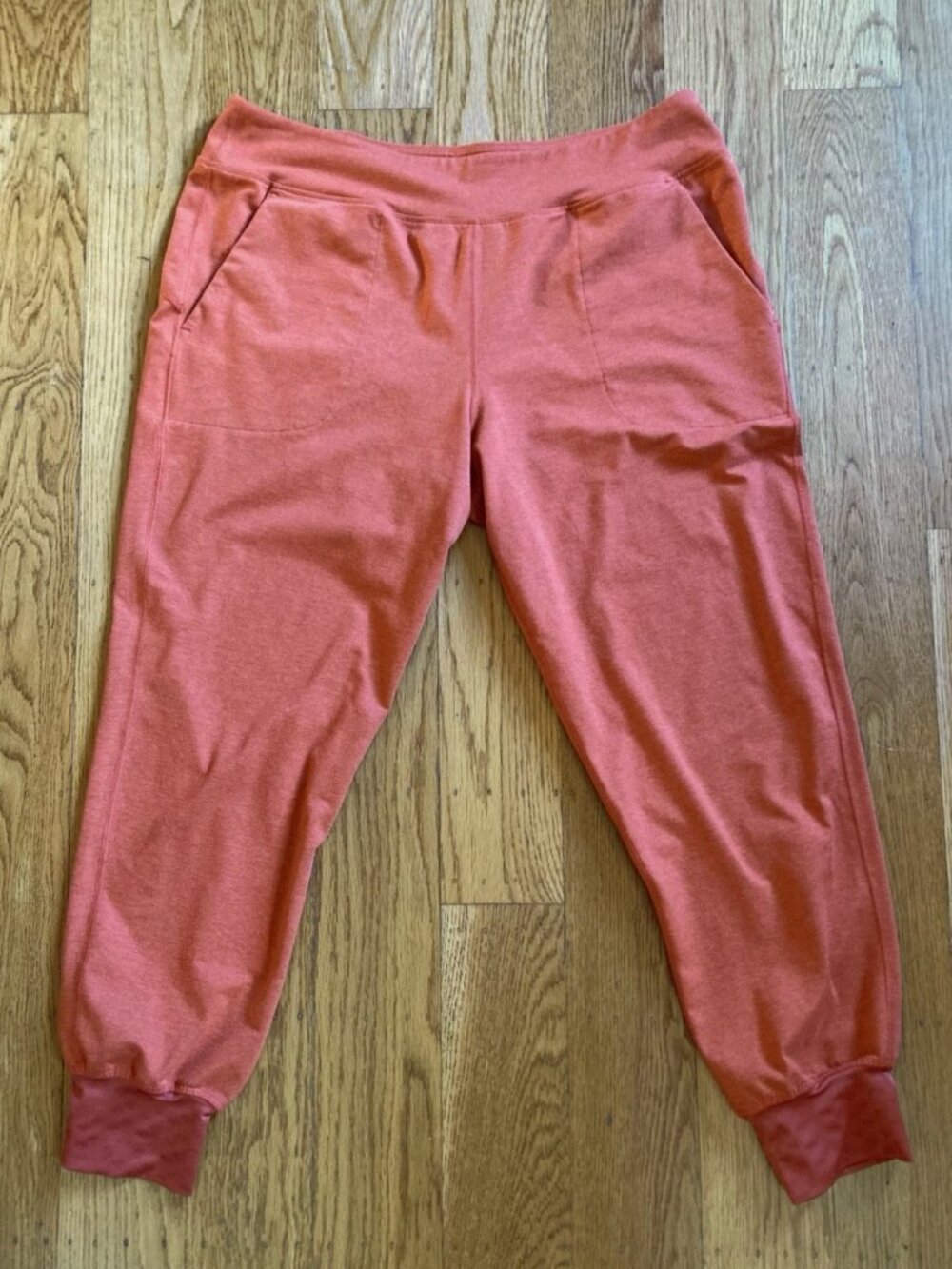 Rabbit Womens Jogger Pants XLarge Orange Running Activewear USA Casual Yoga Pant